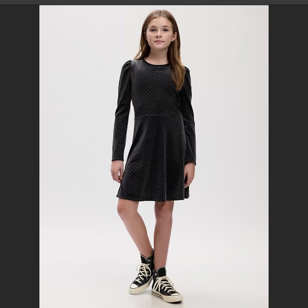 NWT Gap Kids Velvet Skater Dress - L(10)